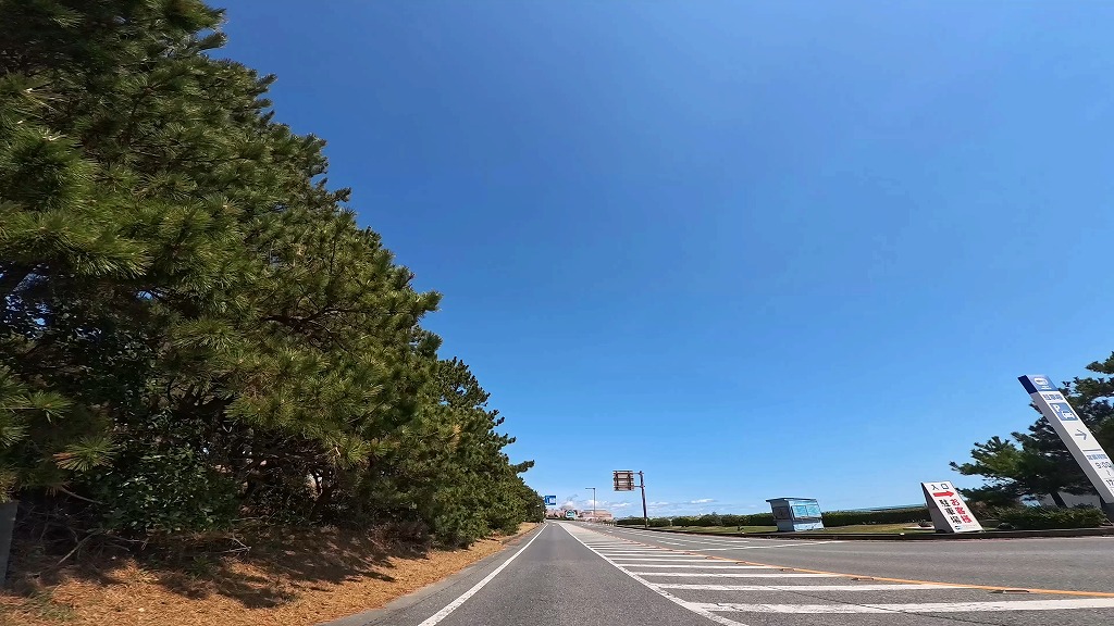 大洗海岸 サンビーチ通り 大洗海岸通り